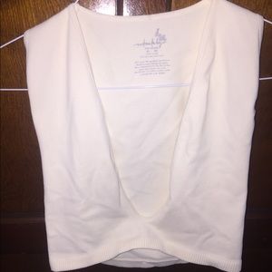 Free people low cut seamless bralette in cream